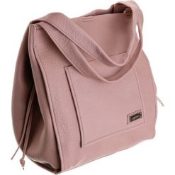 Torebka damska shopper worek A4 FemeStage różowa - różowy. Różowe torby damskie na zakupy FEMESTAGE Eva Minge, bez wzorów, ze skóry ekologicznej, bez dodatków. Za 199,00 zł.