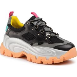 Sneakersy LIU JO - Wave 01 Sneaker BA0023 PX030 Black 22222. Czarne półbuty damskie Liu Jo, na co dzień, bez wzorów, ze skóry ekologicznej, bez obcasa, bez zapięcia. W wyprzedaży za 459,00 zł.