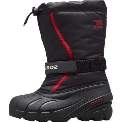 Sorel śniegowce chłopięce YOUTH FLURRY 1 czarny. Czarne buty chłopięce sportowe Sorel, na zimę, bez zapięcia. Za 309,00 zł.