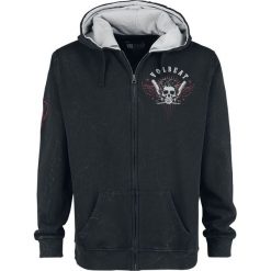 Volbeat EMP Signature Collection Bluza z kapturem rozpinana ciemnoszary/jasnoszary. Szare bluzy męskie marki Volbeat, xl, z nadrukiem, z kapturem, bez rękawów, z kapturem. Za 224,90 zł.