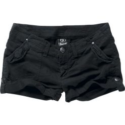 Brandit Claire Hotpants czarny. Czarne szorty damskie marki Brandit, z aplikacjami. Za 99,90 zł.