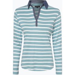 Franco Callegari - Damska koszulka z długim rękawem, zielony. Zielone t-shirty damskie Franco Callegari, w paski, z klasycznym kołnierzykiem. Za 99,95 zł.