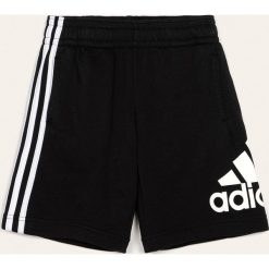 Adidas Performance - Szorty dziecięce 128-176 cm. Czarne spodenki chłopięce z bawełny, sportowe. Za 99,90 zł.
