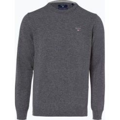 Gant - Sweter męski, szary. Szare swetry klasyczne męskie GANT, l, z haftami, z wełny. Za 449,95 zł.