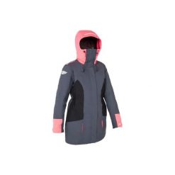 Parka żeglarska zimowa 500 damska. Niebieskie parki damskie marki TRIBORD, na zimę, bez wzorów, z poliesteru, bez kaptura. Za 299,99 zł.