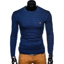 Swetry męskie: SWETER MĘSKI E139 - NIEBIESKI