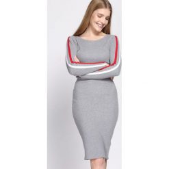 Sukienki: Jasnoszara Sukienka Rita