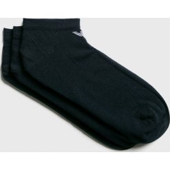 Emporio Armani - Skarpety (3-pack). Niebieskie skarpetki męskie marki Emporio Armani, z bawełny. Za 89,90 zł.