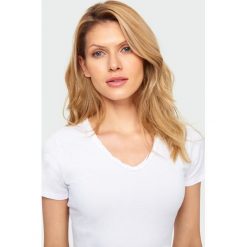 Top z ozdobnym dekoltem. Topy damskie Greenpoint, bez wzorów, z elastanu, bez kołnierzyka. Za 39,99 zł.