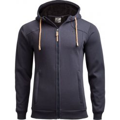 Bluza męska BLM608 - ciemny granat - Outhorn. Pomarańczowe bluzy męskie Outhorn, m, bez wzorów, z bawełny, z kapturem, bez rękawów, bez kaptura. W wyprzedaży za 99,99 zł.