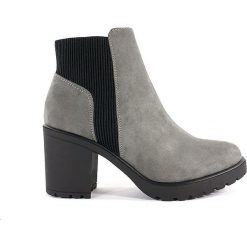 BOTKI DAMSKIE TS 1031 SZA. Botki damskie T. Sokolski, ze skóry, bez obcasa, bez zapięcia. Za 99,00 zł.