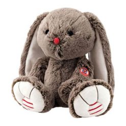 Przytulanki i maskotki: Przytulanka „Królik” w kolorze brązowym – (W)31 cm