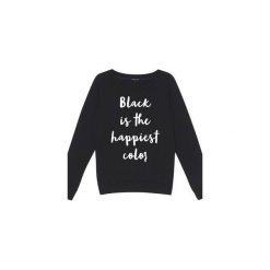 Bluza BLACK IS THE HAPPIEST COLOR. Czarne długie bluzy damskie marki Heroesque, s, z bawełny. Za 169,00 zł.