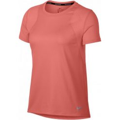 Bluzki, topy, tuniki: Nike Koszulka Biegowa Damska W Nk Run Top Ss, Crimson Pulse S