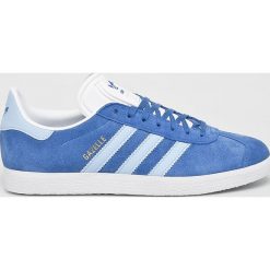 Adidas Originals - Buty Gazelle. Niebieskie buty sportowe męskie adidas Originals, ze skóry, na sznurówki. Za 399,90 zł.