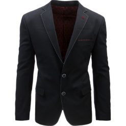 Marynarki męskie: Marynarka męska casual czarna (mx0353)