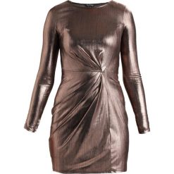 Sukienki hiszpanki: Miss Selfridge FOILED TWIST MINI DRESS Sukienka koktajlowa rose gold