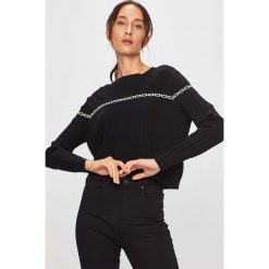 Pinko - Sweter. Czarne swetry damskie Pinko, s, bez wzorów, z wiskozy, bez rękawów, bez kaptura. W wyprzedaży za 539,90 zł.