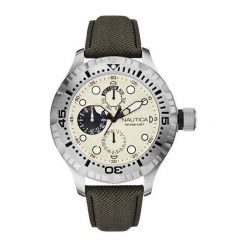 Zegarek Nautica Męski A15108G BFD 100 Multi brązowy. Brązowe zegarki męskie Nautica. Za 387,64 zł.