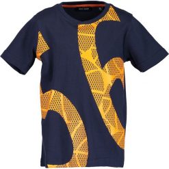 Blue Seven - T-shirt dziecięcy 92-128 cm. Niebieskie t-shirty męskie z nadrukiem Blue Seven, z bawełny, z okrągłym kołnierzem. W wyprzedaży za 29,90 zł.