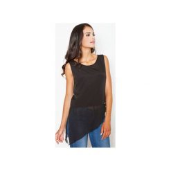 Bluzka M391 Czarny. Czarne bluzki damskie marki FIGL, xl, bez wzorów, z asymetrycznym kołnierzem, bez rękawów. Za 99,00 zł.