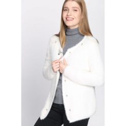 Biały Kardigan Support. Białe kardigany damskie Born2be, l. Za 54,99 zł.