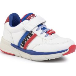 Sneakersy LEVI'S - VORE0012S White 0061. Białe trampki chłopięce Levi's®, bez wzorów, ze skóry ekologicznej, na rzepy. W wyprzedaży za 149,00 zł.