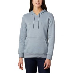 Bluza Columbia Logo Hoodie-Tradewinds 1895751032 - niebieski. Niebieskie bluzy damskie Columbia, s, bez wzorów, bez rękawów, bez kaptura. Za 195,99 zł.