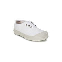 Buty Dziecko Bensimon TENNIS ELLY. Białe trampki dziewczęce Bensimon, bez wzorów, bez zapięcia. Za 95,20 zł.
