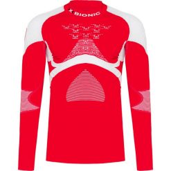 Koszulka z półgolfem X-BIONIC ENERGY ACCUMULATOR 4.0 PATRIOT SWITZERLAND. Czerwone koszulki męskie termoaktywne X BIONIC, s, bez wzorów, bez rękawów. Za 590,00 zł.