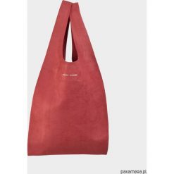 Shopper bag damskie: HOBO BAG – Czerwona