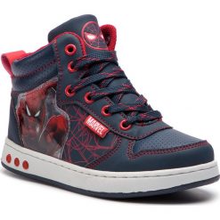 Sneakersy SPIDERMAN ULTIMATE - CP23-5812SPRMV Cobalt Blue. Niebieskie trampki chłopięce Spiderman Ultimate, z aplikacjami, ze skóry ekologicznej, bez zapięcia. Za 99,99 zł.