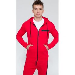 Bejsbolówki męskie: Bluza męska BLM300 – czerwony – 4F