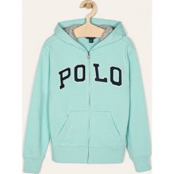 Polo Ralph Lauren - Bluza dziecięca 134-176 cm. Zielone bluzy chłopięce Polo Ralph Lauren, z aplikacjami, z bawełny, bez rękawów, z kapturem. Za 369,90 zł.