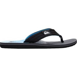 Quiksilver Męskie japonki Molokai Layback Black / Grey / Blue AQYL100784-XKSB (rozmiar 42). Szare klapki męskie Quiksilver, bez wzorów. W wyprzedaży za 90,00 zł.