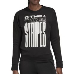 ADIDAS MUST HAVES GRAPHIC SWEAT > FJ5031. Bluzy damskie Adidas, xl, z napisami, z bawełny, bez rękawów, bez kaptura. Za 239,99 zł.