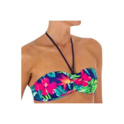 Góra kostiumu kąpielowego LAETI BORA damska. Niebieskie t-shirty damskie marki OLAIAN, bez wzorów, z elastanu, bez rękawów. Za 49,99 zł.