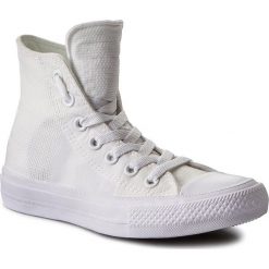 Trampki CONVERSE - Ctas II Hi 155418C White/White/White. Białe trampki i tenisówki damskie Converse, bez wzorów, z gumy, bez zapięcia. W wyprzedaży za 179,00 zł.