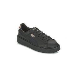 Buty Puma BASKET PLATFORM EUPHORIA. Czarne trampki i tenisówki damskie marki Puma, bez wzorów, bez zapięcia. Za 370,35 zł.