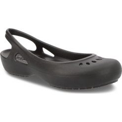 Sandały CROCS - Kadee Slingback W 205077 Black. Czarne klapki damskie Crocs, bez wzorów, z tworzywa sztucznego, bez obcasa. Za 129,00 zł.