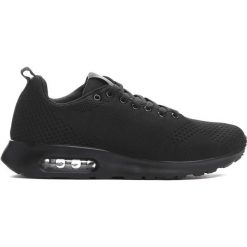 Buty skate męskie: Czarne Buty Sportowe Running Late