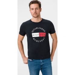 Tommy Hilfiger Corp Circular Koszulka Niebieski. Niebieskie podkoszulki męskie TOMMY HILFIGER, l, bez wzorów, z bawełny, bez kołnierzyka, krótkie. Za 187,95 zł.