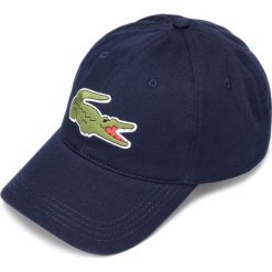 Lacoste Czapka z daszkiem Niebieski. Niebieskie czapki męskie Lacoste, bez wzorów, z bawełny. Za 240,95 zł.