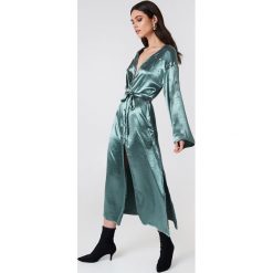 Szlafroki damskie: Glamorous Szlafrok z długim rękawem – Green,Blue