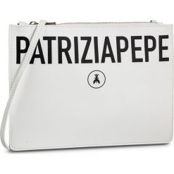 Torebka PATRIZIA PEPE - 2V9008/A5K9-W146 Bianco. Białe listonoszki damskie Patrizia Pepe, bez wzorów, ze skóry, wizytowe, bez dodatków. Za 539,00 zł.