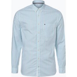 Tommy Hilfiger - Koszula męska, zielony. Zielone koszule męskie TOMMY HILFIGER, xl, w paski, eleganckie, bez kołnierzyka, bez rękawów. Za 249,95 zł.