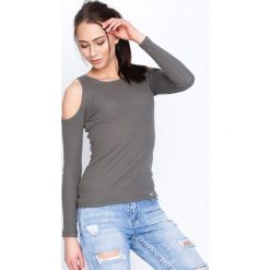 Bluzki damskie: Khaki Bluzka Open Hearts
