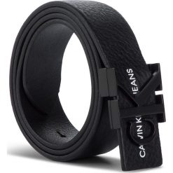 Pasek Damski CALVIN KLEIN JEANS - J 3Cm Mono Leather Belt K60K605425 016. Czarne paski damskie Calvin Klein Jeans, w paski, z jeansu. Za 249,00 zł.