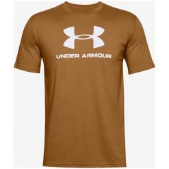 Under Armour Sportstyle Koszulka Brązowy. Pomarańczowe t-shirty męskie Under Armour, m, z nadrukiem, z bawełny, bez kołnierzyka, krótkie. Za 119,95 zł.