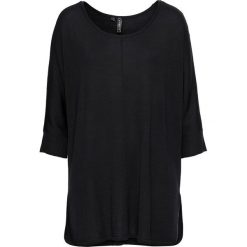 Sweter dzianinowy bonprix czarny. Czarne swetry damskie bonprix, bez wzorów, z dzianiny, bez rękawów, bez kaptura. Za 74,99 zł.